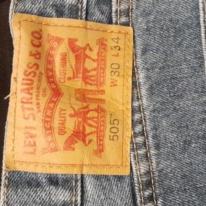 Levi strauss denim jeans 505°